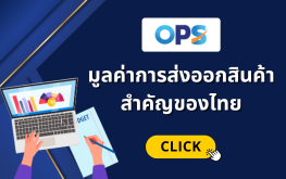 มูลค่าการส่งออกสินค้าสำคัญของไทย